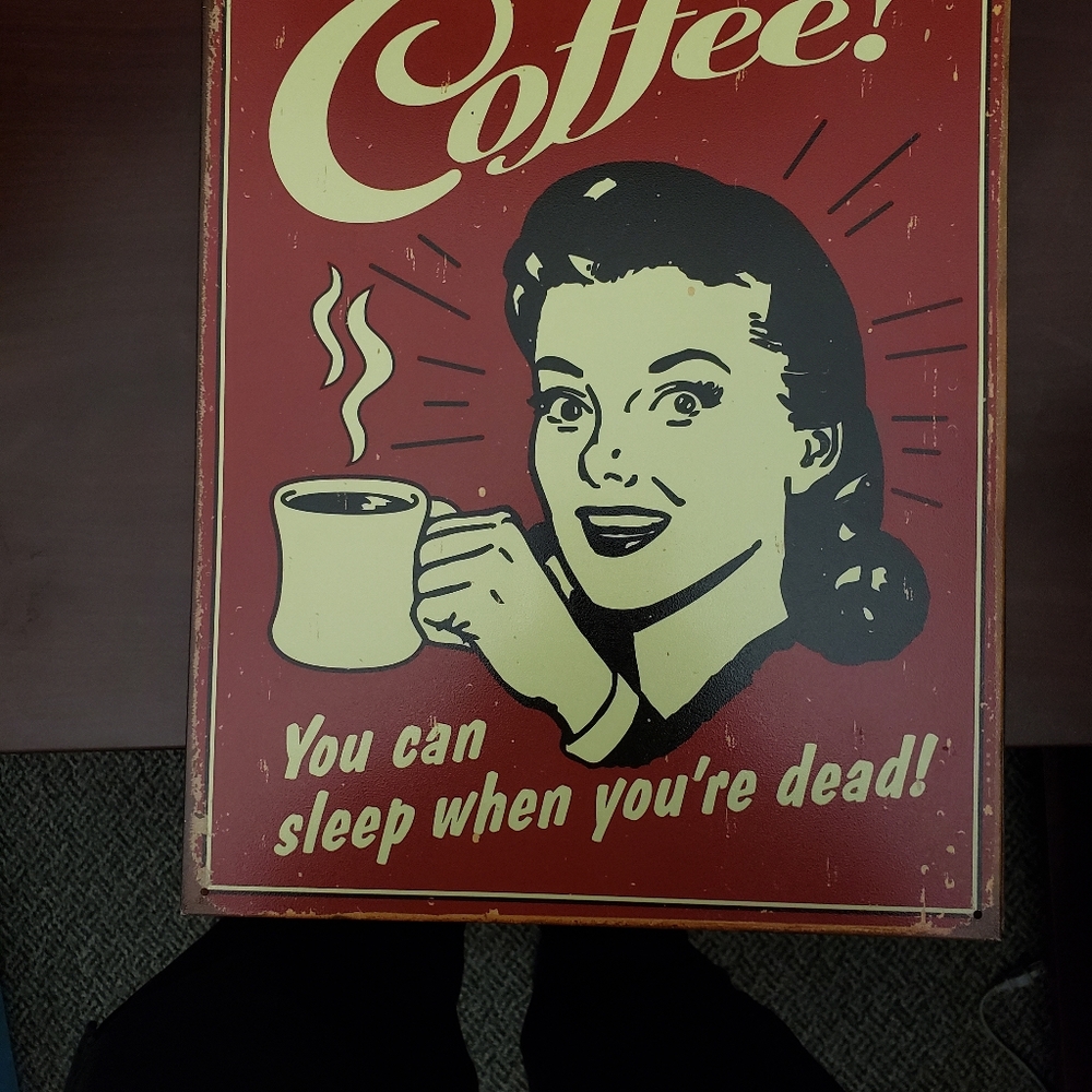 Vintage style metal poster